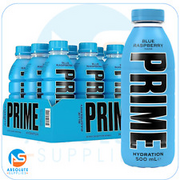 Prime Blue Raspberry Hydration Drink 12 x 500ml  BBE 07 2024 
