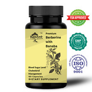 Berberine HCl + Banaba 500mg-60 capsules -High Potency Best Quality Big Bottle