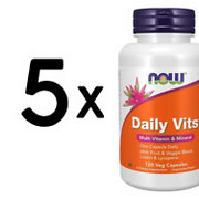 (600 g, 164,16 EUR/1Kg) 5 x (NOW Foods Daily Vits - 120 vcaps)