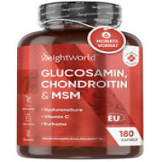 Glucosamin Chondroitin MSM 1560mg - 360 Kapseln - Knochen & Gelenke - Vitamin C