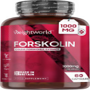 Forskolin Capsules 1000Mg - 60 Vegan Capsules - Coleus Forskohlii Extract - Keto