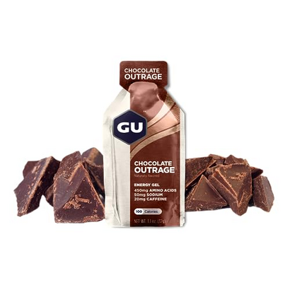 GU Chocolate Outrage Flavour Energy Gels - Pack of 24