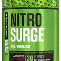 Jacked Factory NITROSURGE Pre Workout Supplement - Endless Energy, Instant Strength Gains, Clear Focus and Intense Pumps - NO Booster & Powerful Preworkout Energy Powder - 30 Servings, Black Cherry