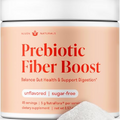 Prebiotic Fiber Powder - Unflavored & Sugar Free | 45 Servings | Organic Soluble Fiber Supplement to Support Digestion, Gut Health & Help Maintain Regularity - 1 Scoop of Unflavored Fiber Powder Daily