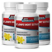 ST. JOHN’S WORT EXTRACT. Positive Mood, Well Being & Mental Clarity (3 Bottles)