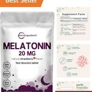 Melatonin 20mg 400 Tablets Time Released Sleeping Pills Bulk for Adults Non-GMO