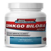Ginkgo Biloba Extract 120 mg Sharpen Focus Memory Retention, Brain Boost (1 Bot)