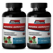 appetited suppressor - HOODIA GORDONII 2000mg - natural pills 2 Bottle 120 Tabs