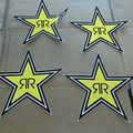 4 rockstar Energy Drink Decal star stickers