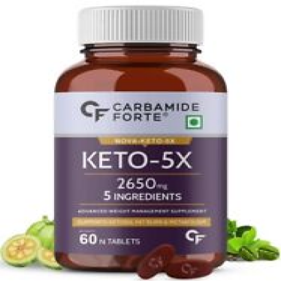 Carbamide Forte Keto Fat Burner & Natural Weight Loss Supplement 60 Veg Tablets