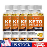 20,000MG Keto Diet Pills Advanced Weight Loss that WORKS Burn Fat Carb A1 GT BHB