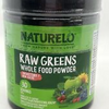 Naturelo Raw Greens Whole Food Powder Unsweetened 30 Servings EXP 07/24