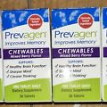 Lot Of 4 Prevagen Improves Memory Chewables Mixed Berry Flavor - 30ct/ea #1157