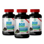 Help Brain Activity - Acai Fruit 4:1 Extract 1200mg - Acai Berry Capsules 3B