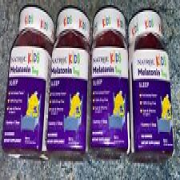 4 x Natrol Kids Melatonin 1mg Nighttime Sleep Aid Berry 180 (720 Total) Gummies