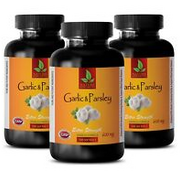 pain relief pills - GARLIC & PARSLEY - parsley powder - 3 Bottles 300 Softgels