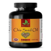 Fatty acid - 2000 CHIA SEED OIL - antioxidant booster - 1 Bottle 60 Softgels