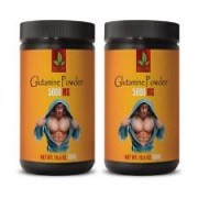 Workout powder - GLUTAMINE POWDER 5000mg - energy supplement - 2 Cans