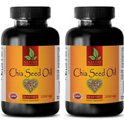 CHIA SEED OIL 2000mg Omega 3-6-9 - Skin Health - Source of Omega - 2B