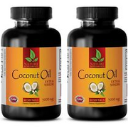 Coconut Oil Softgels - Extra Virgin 3000mg - Coconut Oil for Skin - 2 Bottles