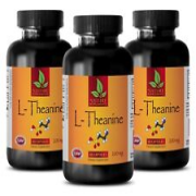 Stress Relief - L-THEANINE 200mg - amino acids - relaxation - 3 Bottles