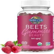 Garden of Life Organic Beets Gummies Beauty Beet Root Raspberry 60 ctn 03/2025