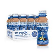 Quest Nutrition Iced Coffee Vanilla Latte 1g of Sugar 10g of Protein 90 calor...