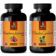 Energy boost and focus supplement - RASPBERRY KETONES - HOODIA GORDONII COMBO