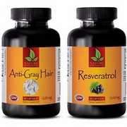 Immune boom - ANTI GRAY HAIR – RESVERATROL 1200 COMBO - zinc vitamin c