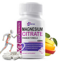 Magnesium Citrate 400mg elemental magnesium Caps Vegetarian/Gluten Free/Non-GMO