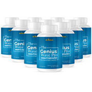 The Genius Wave Pro- Brain Support- 10 Bottles- 600 Capsules