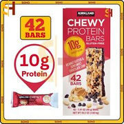 Kirkland Signature Chewy Protein Bar Peanut Butter Semisweet Chocolate Chip 42ct