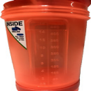 Blender Bottle Orange Pro Stak Includes Pill Tray Jar Wire Ball New