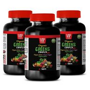 energy boosting tablets - ORGANIC GREENS COMPLEX - digestive detox pills 3B