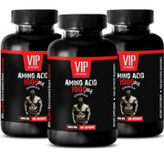 amino acids bcaa - AMINO ACID 1000mg - decrease muscle soreness 3 Bottles