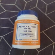 Alpha Lipoic Acid 100 Mg The Vitamin Shoppe 120 Tabs Bb 5/31/24