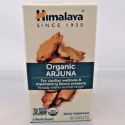 Himalaya Organic Arjuna 60 Cplts New in Box Blood Pressure Support 2month supply