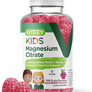 Kids Magnesium Citrate Gummies - Supports Sleep Aid, Calm Gummies, Muscle Relaxe