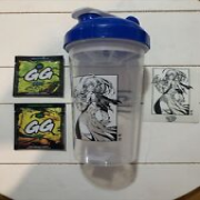 Gamersupps Limited Edition Creator Waifu Cup Geega With Sticker & Drink Samples