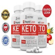 Rapid Lean Keto ACV Pills 1275 MG Stronger Than Gummies Keto Support 3 Bottles