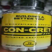 Con-Cret Patented Creatine HCl, 750 mg, 72 Capsules New Dietary Supplement