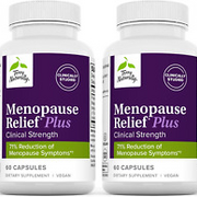 Menopause Relief plus - 60 Capsules, Pack of 2 - Clinical-Strength Formula with