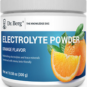 Dr. Berg Zero Sugar Electrolyte Powder, 1000mg Potassium, Orange Flavor, 50 Serv