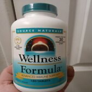 Source Naturals Wellness Formula Tablets - 180 Count Exp 09/2027