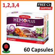 Hemoplus Capsules Vitamin C B2 B9 Sea Buckthorn Grapes Red Blood CELLS FORMATION