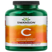 Time Delayed Vitamin C-1000 with Rosehips 250 Tablets Swanson Health