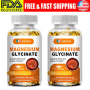 Magnesium Glycinate 400mg 240 Capsules for Calm, Stress, Sleep, Leg Cramp, Heart