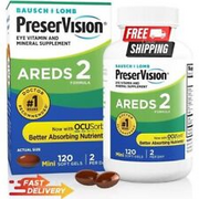PreserVision AREDS 2 Eye Vitamin & Mineral Supplement 120 softgels Free Shipping
