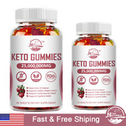25,000,000mg Keto Diet Gummies Weight Loss Fat Burner Dietary Supplement 10/60PC