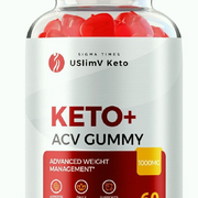 USlimV Keto + ACV Gummy, USlimV Keto Gummies for Weight loss & Wellness 60ct